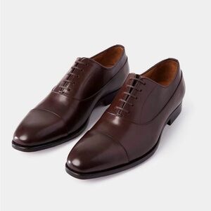 Jack Erwin Clarkson Cap-Toe Long-Wing Oxford, Brown Size 12